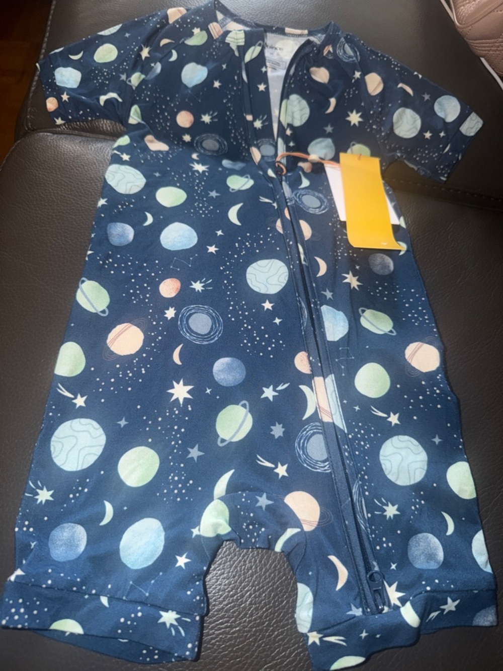 Quince Organic Cotton Shortie Onesie Pajama